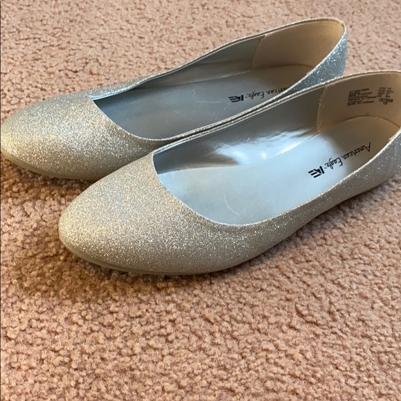 Women’s sparkly flats size 10 worn once - Picture 3 of 3